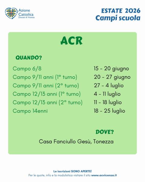 Campiscuola Azione Cattolica - Ragazzi