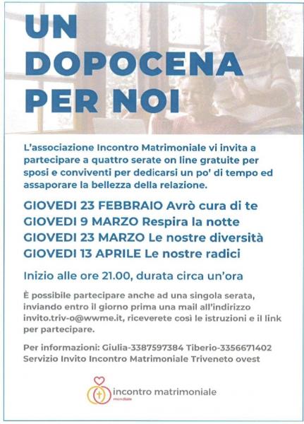 Un dopo cena per noi